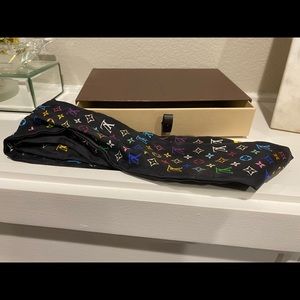 Louis Vuitton multicolor silk bandeau